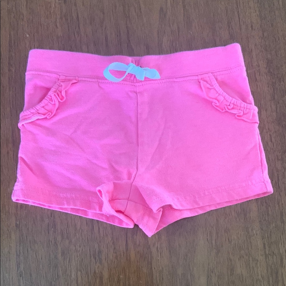 🍓3/$10 Carters Bright Pink Kids Shorts size 24m